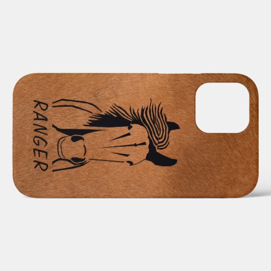 Custom Horse Apple IPhone 12 (Tough) Handy Case (Rückseite (Horizontal))