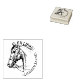 Custom Horse Ex Libris, Buch Gummistempel (Stempel)