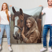 Custom Horse Fleece Blanket Töchter Geschenkideen