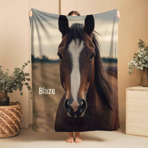 Custom Horse Lover Sherpa Blanket Reittier Geschen Sherpadecke