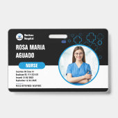 Custom Hospital & Business-ID-Abzeichen - sicher Ausweis (Vorderseite)