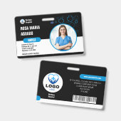 Custom Hospital & Business-ID-Abzeichen - sicher Ausweis (Vorder- & Rückseite)