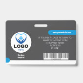 Custom Hospital & Business-ID-Abzeichen - sicher Ausweis (Rückseite)