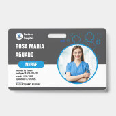 Custom Hospital & Business-ID-Abzeichen - sicher Ausweis (Vorderseite)