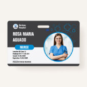 Custom Hospital & Business-ID-Abzeichen - sicher Ausweis (Vorderseite)