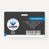 Custom Hospital & Business-ID-Abzeichen - sicher Ausweis (Rückseite)