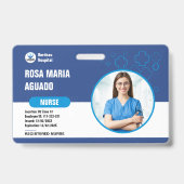 Custom Hospital & Business-ID-Abzeichen - sicher Ausweis (Vorderseite)