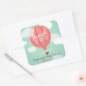 Custom Hot Air Ballon Danke Stickers (Umschlag)