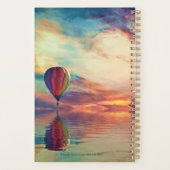 Custom Hot Air Ballon Landschaftlich Aquamarinen W Planer (Rückseite)