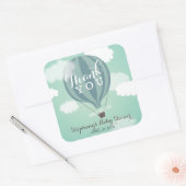 Custom Hot Air Blue Ballon Danke Stickers (Umschlag)