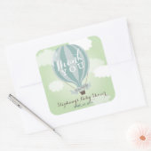 Custom Hot Air Blue Ballon Danke Stickers (Umschlag)