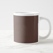 Custom Hot Chocolate Big Mug Brown C33 Novelty Jumbo-Tasse (Rechts)