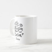 Custom Hot Cocoa Weihnachtsfeier - Personalisierte Kaffeetasse (Vorderseite Links)