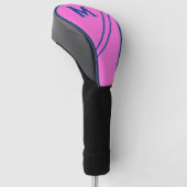 Custom Hot Pink Golf Club Head Cover Headcover (angewinkelt)