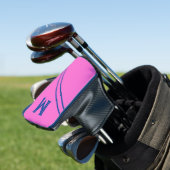 Custom Hot Pink Golf Putter Head Cover Golf Headcover (In Situ)