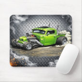 Custom Hot Rod Mouse Pad – Classic Car Enthusiast  Mousepad (Mit Mouse)