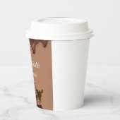 Custom Hot Schokolade Happy Drink braun Pappbecher (Links)