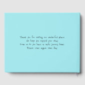 Custom Hotel, B and B, Guesthouse Gästebuch (Rückseite)