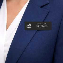 Custom Hotel Logo Name Tag with Job Title Namensschild