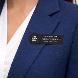 Custom Hotel Logo Name Tag with Job Title Namensschild