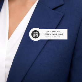 Custom Hotel Logo Name Tag with Job Title Namensschild