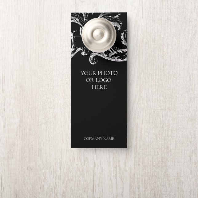 Custom Hotel Resort Business Black Türanhänger (Auf Knauf)