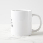 Custom House Illustration Minimalist Line Art Home Jumbo-Tasse (Rechts)
