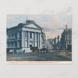 Custom House Square, Neuseeland Vintage-Postkarte Postkarte