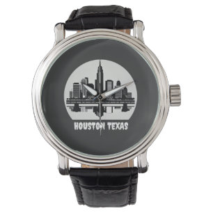 Custom Houston Skyline Armbanduhr