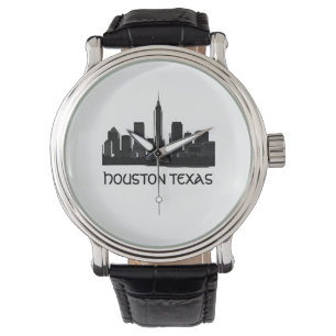 Custom Houston Texas Skyline Armbanduhr