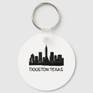 Custom Houston Texas Skyline Schlüsselanhänger