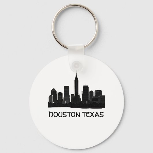 Custom Houston Texas Skyline Schlüsselanhänger (Vorderseite)