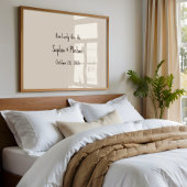 Custom “How Lucky We Are” Wedding Sign Wall Art  Poster