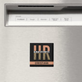Custom HR Human Resources Leopard Print HR Geschen Magnet (In Situ (Geschirrspüler))