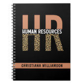 Custom HR Human Resources Leopard Print HR Geschen Notizblock (Vorderseite)