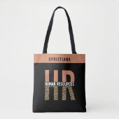 Custom HR Human Resources Leopard Print HR Geschen Tasche (Vorderseite)