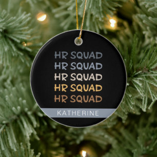 Custom HR Squad Human Resources Team Gifts Keramik Ornament