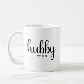 Custom Hubby EST Year Couple Wedding Anniversary Kaffeetasse (Links)
