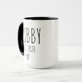 Custom Hubby Tasse, Hochzeitsgeschenk, Jubiläumsge Tasse (Vorderseite Links)