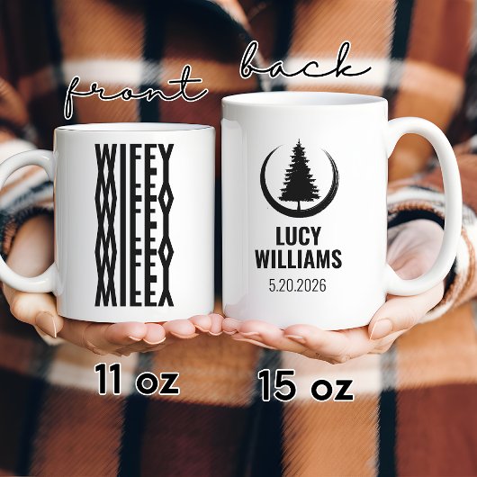 Custom Hubby & Wifey Coffee Mug | Engagement Gift Kaffeetasse