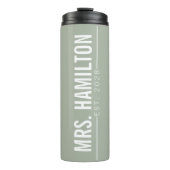 Custom Hubby & Wifey Wedding Tumbler for Newlyweds Thermosbecher (Vorderseite)