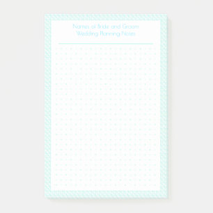 Custom Hübsch Blue Dot Grid Wedding Plan Planer Post-it Klebezettel