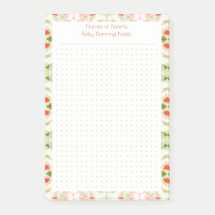 Custom Hübsch Red Green Dot Grid New Baby Planner Post-it Klebezettel