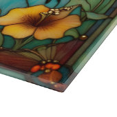 Custom Humming Birds Glass Cutting Board Schneidebrett (Ecke)