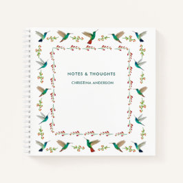 Custom Hummingbird Border Notepad Notizblock
