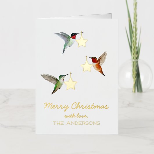 Custom Hummingbird Christmas (Vorderseite)