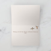Custom Hummingbird Christmas Card Karte (Innenseite)