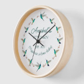 Custom Hummingbird Clock Uhr (Winkel)
