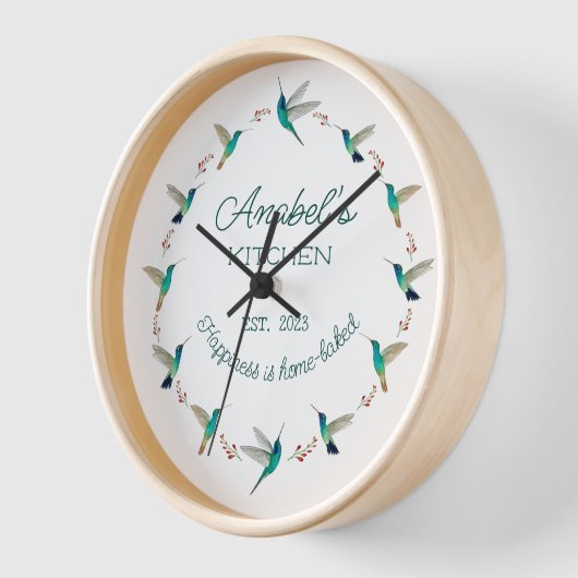 Custom Hummingbird Clock Uhr (Winkel)