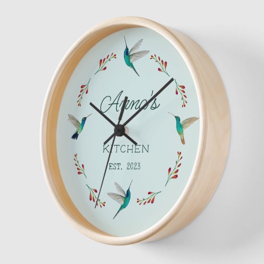 Custom Hummingbird Clock Uhr (Winkel)
